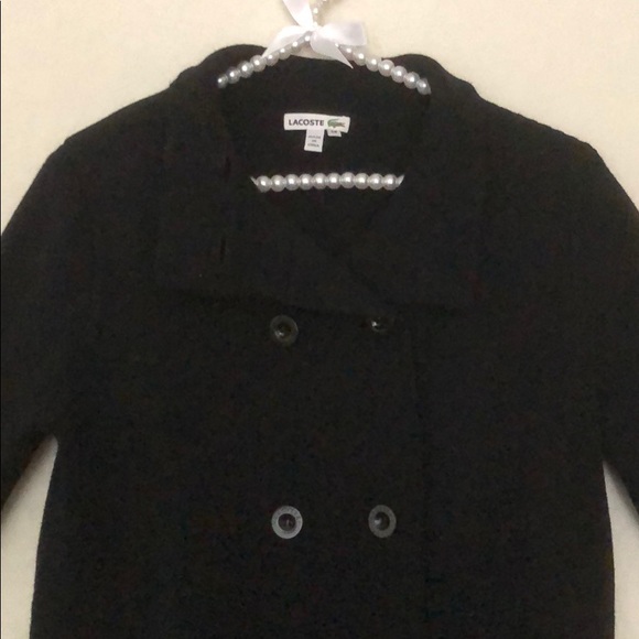 Lacoste Wool Double Breasted Sweater/Blazer - Picture 4 of 8